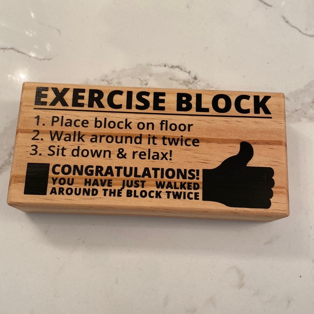 Exercise Block Gag Gift